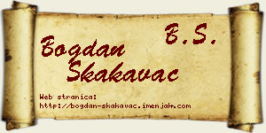 Bogdan Skakavac vizit kartica